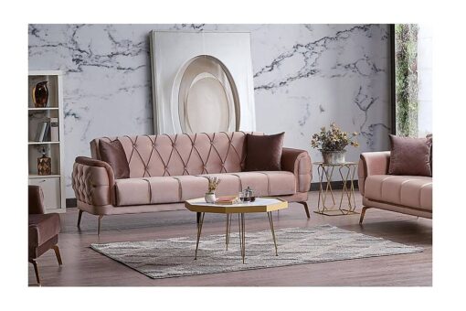 Canapea Extensibile DELUXE, Maro, 3 locuri, 230x85x 83 cm