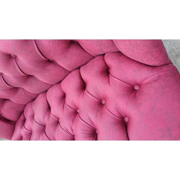 Canapele Milan Queen, Bordo, Tapitat Textil, Cadru si Picioare Lemn - Görsel 2
