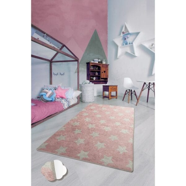 Covor Copii Stela Roze