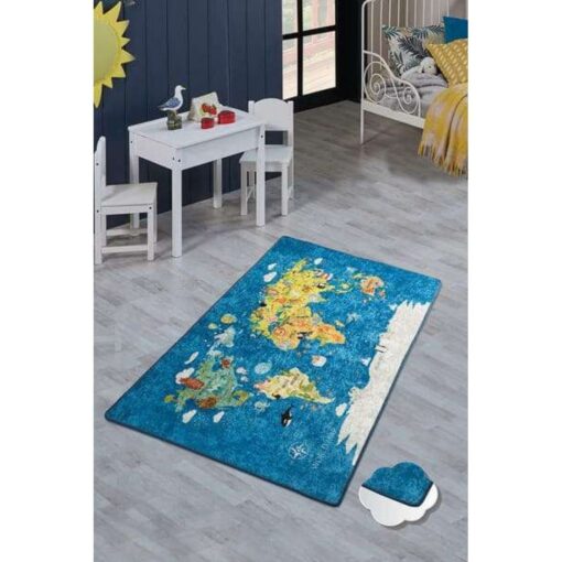 Covor Copii World Map