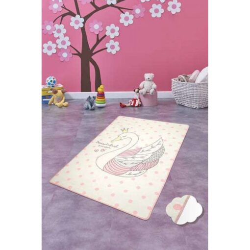 Covor Copii Swan Ekru
