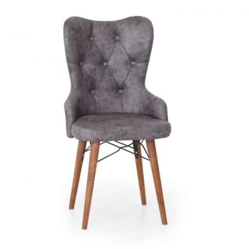 Scaun tapitat dining/bucatarie, ELVIRO Albastru,Bordo,Crem,Gri material textil, cadru Lemn - imagine 5