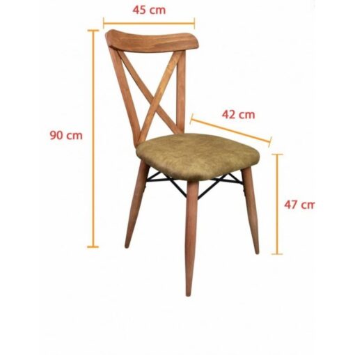 Set masa cu 4 scaune, ZENNA, din lemn si MDF,living, bucaterie, terasa - imagine 3