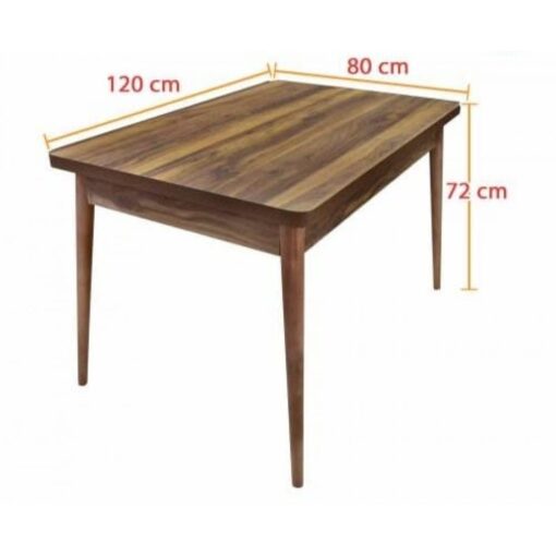 Set masa cu 4 scaune, ZENNA, din lemn si MDF,living, bucaterie, terasa - imagine 4