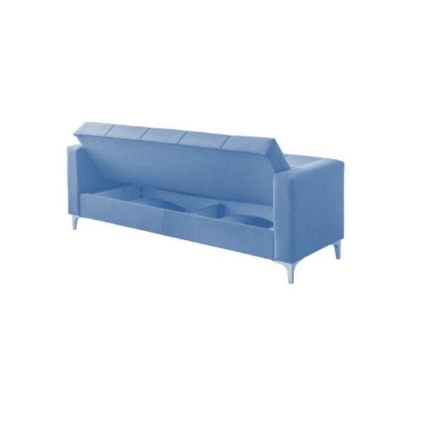 Canapea extensibila Zenveri LUNA, 3 locuri, 225x115x85 cm, culoare Marin - Görsel 4