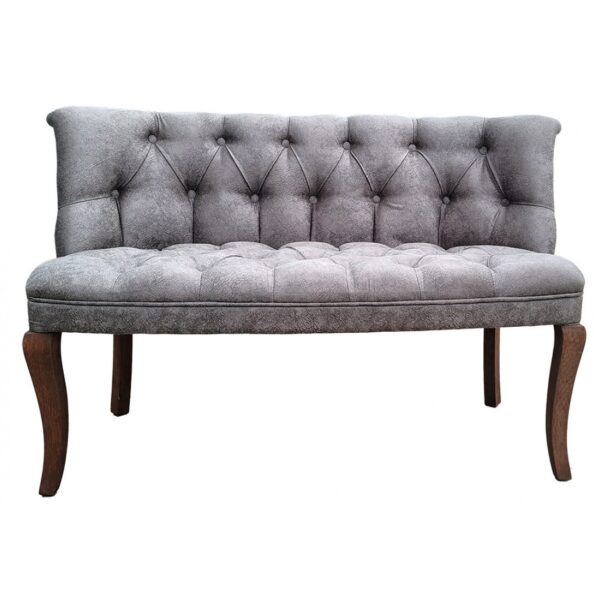 Canapele Milan Queen, GRI, Tapitat Textil, Cadru si Picioare Lemn