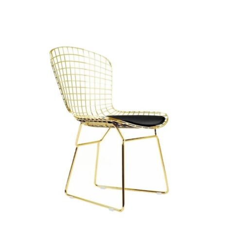 Scaun Golden Arcedia, Metal auriu, Perna Antrazit Gri, 55 cm x 45 cm x 80 cm - imagine 2