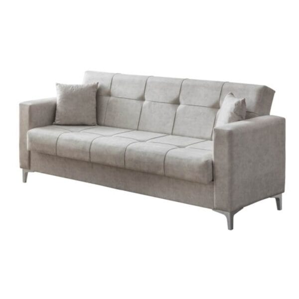 Canapea extensibila Zenveri LUNA, 3 locuri, 225x115x85 cm, culoare Crem - Görsel 3