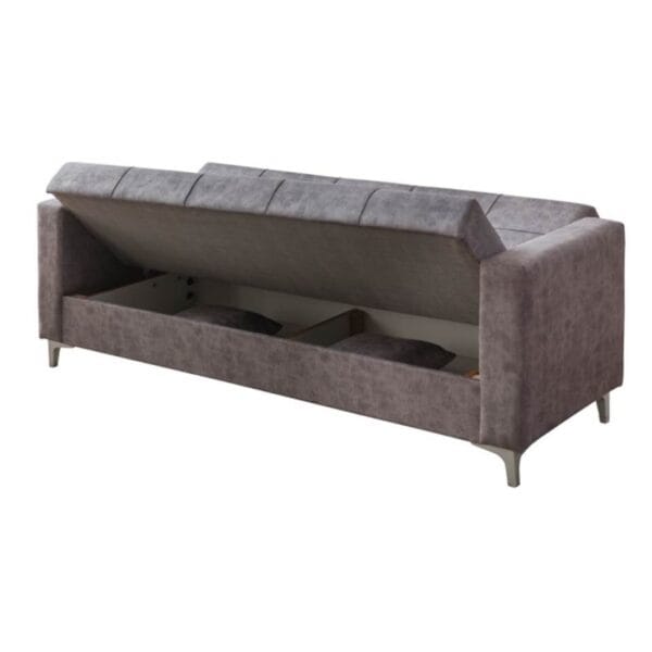 Canapea extensibila Zenveri LUNA, 3 locuri, 225x115x85 cm, Culoare GRI - Görsel 3