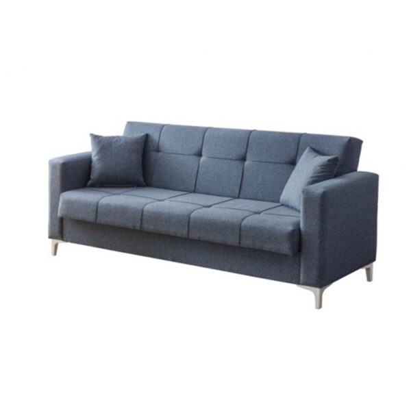 Canapea extensibila Zenveri LUNA, 3 locuri, 225x115x85 cm, culoare Marin - Görsel 2