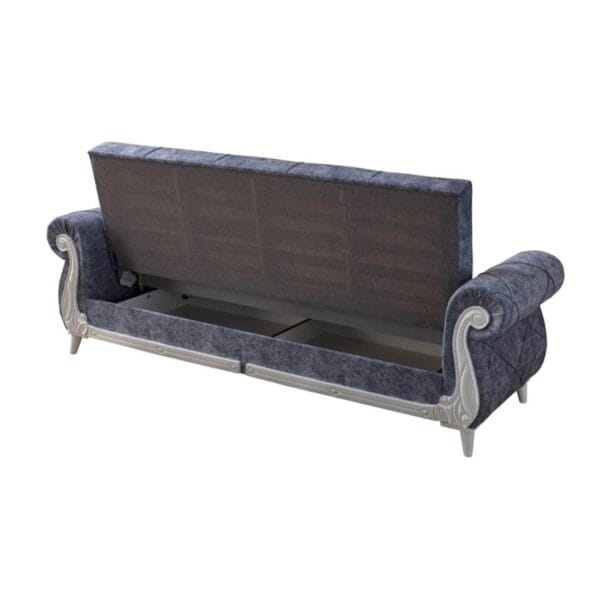 Canapea extensibila Zenveri LIVRON, 3 locuri, 225x115x85 cm, culoare Marin - Görsel 7