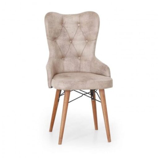 Scaun tapitat dining/bucatarie, ELVIRO Albastru,Bordo,Crem,Gri material textil, cadru Lemn - imagine 8