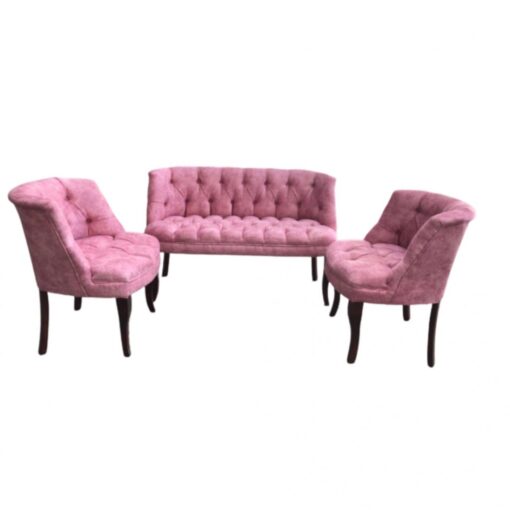 Set Canapele Milan Queen canapea 2 persoane cu 2 fotolii,Cadru si Picioare Lem