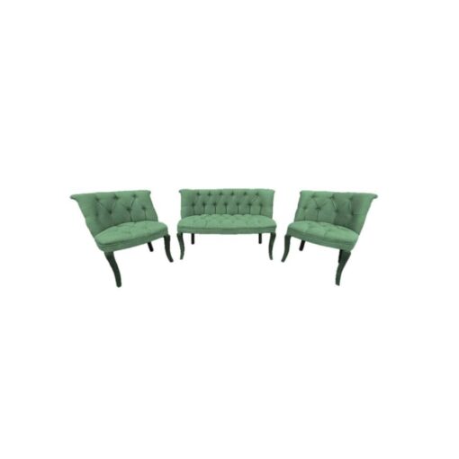 Set Canapele Milan Queen canapea 2 persoane cu 2 fotolii, Menta