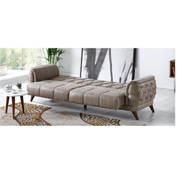 Canapea Extensibile DELUXE, Maro, 3 locuri, 230x85x 83 cm - Görsel 7