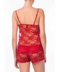 Alternative view of Pierre Cardin Set damă 4072 Charlize – maiou din dantelă, culoare Roșu