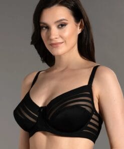 Zenveri  Sutien neîntărit cu susținere laterală, model modelator, negru