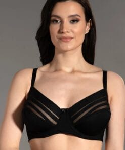 Alternative view of Zenveri  Sutien neîntărit cu susținere laterală, model modelator, negru