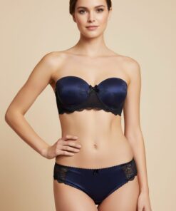 Pierre Cardin -4218 Latoya Sutien din satin, cu cupă plină, Albastru